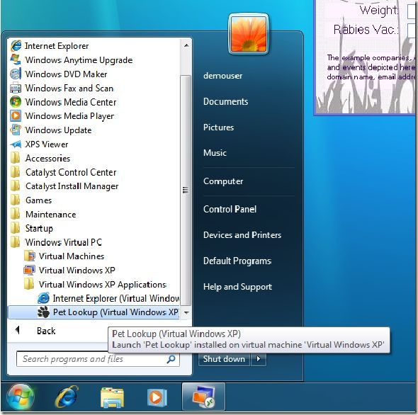 windows7xpmode thumb Windows 7 will come with XP mode